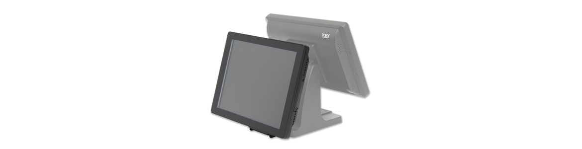 POS-X integrated EVO-RD4-LCD15 POS System Rear Display