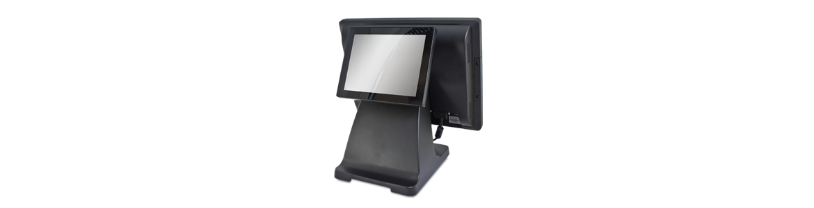 POS-X fully integrated EVO-RD4-LCD8 POS Rear Display 